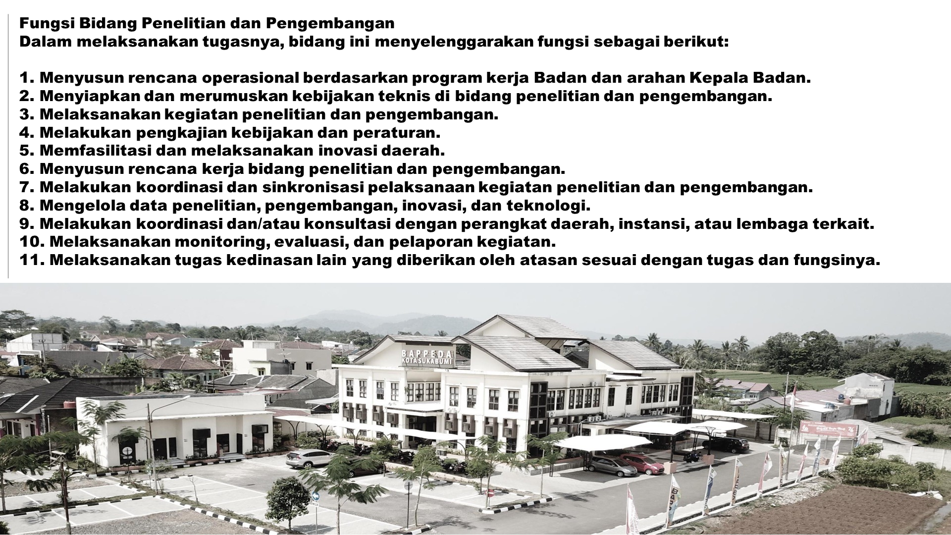 Fungsi Bidang Penelitian dan Pengembangan